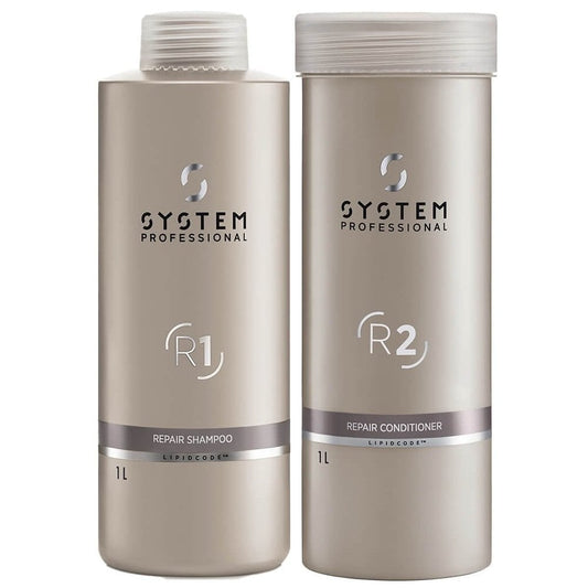 System Professional Repair Shampoo & Conditioner Twin 2 x 1000ml