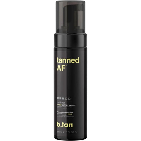 b.tan Tanned AF 1 Hour Self Tan Mousse Darkest 200ml