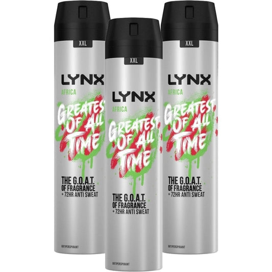 Lynx Africa Anti-Perspirant Deodorant Trio 3 x 250ml