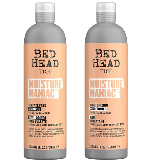 TIGI Bed Head Moisture Maniac Moisturising Shampoo & Conditioner Twin 2 x 750ml