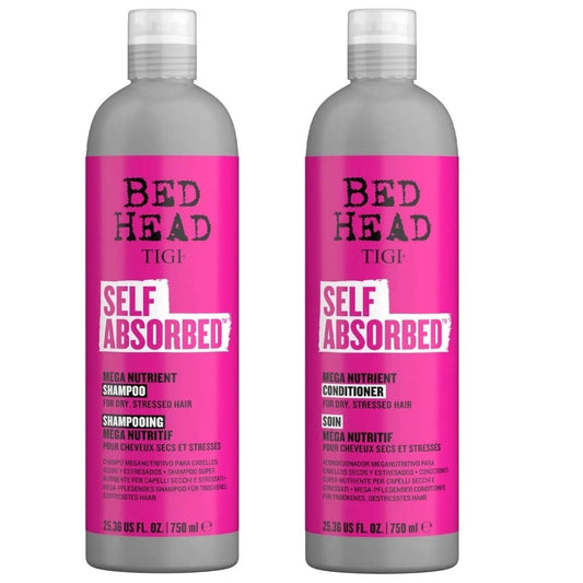 TIGI Bed Head Self Absorbed Mega Nutrient Shampoo & Conditioner Twin 2 x 750ml