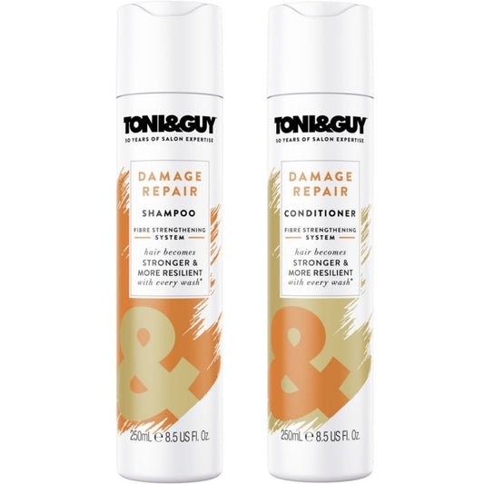 Toni & Guy Infinite Damage Repair Fibre Strengthening System Shampoo & Conditioner Twin 2 x 250ml