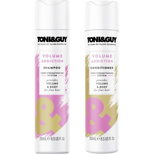 Toni & Guy Volume Addiction Fibre Strengthening System Shampoo & Conditioner Twin 2 x 250ml