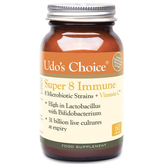 Udo's Choice Super 8 Hi-Count Microbiotics 60 Vegecaps