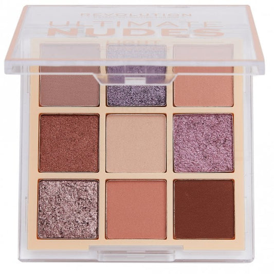 Makeup Revolution Ultimate Nudes 9 Colour Eyeshadow Palette Light