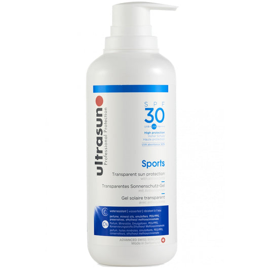 Ultrasun Sports Transparent Sun Protection Gel SPF30 400ml