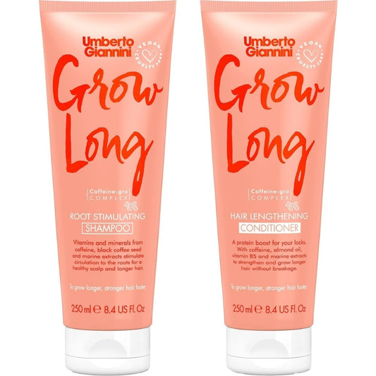 Umberto Giannini Grow Long Root Stimulating Shampoo & Conditioner Twin 2 x 250ml