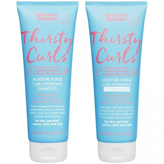 Umberto Giannini Thirsty Curls Curl Hydrating Shampoo & Conditioner Twin 2 x 250ml