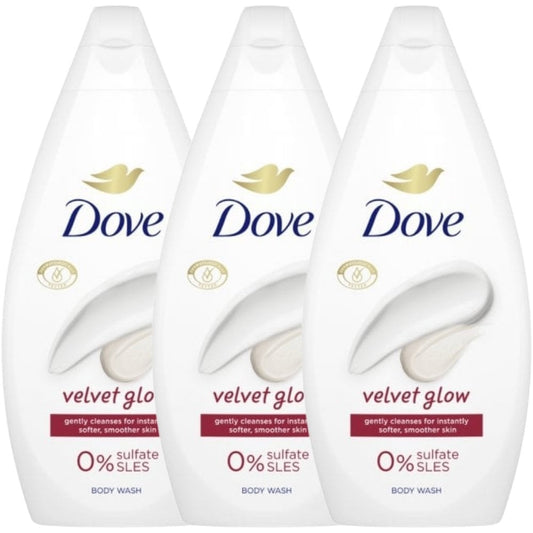 Dove Velvet Glow Body Wash Trio 3 x 450ml