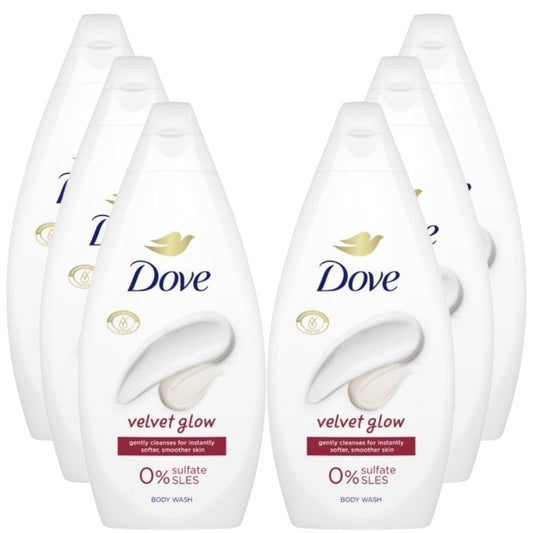 Dove Velvet Glow Body Wash Multipack 6 x 450ml