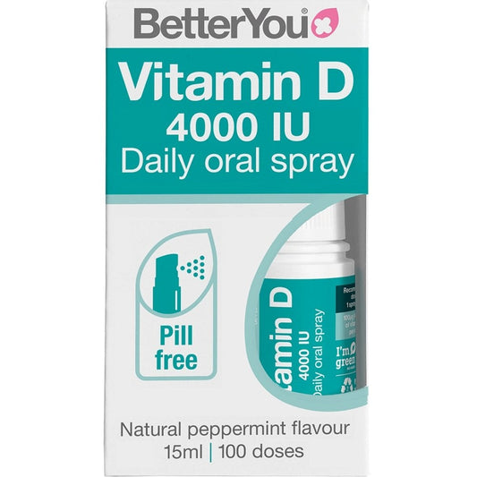 BetterYou Vitamin D 4000IU Daily Oral Spray 15ml