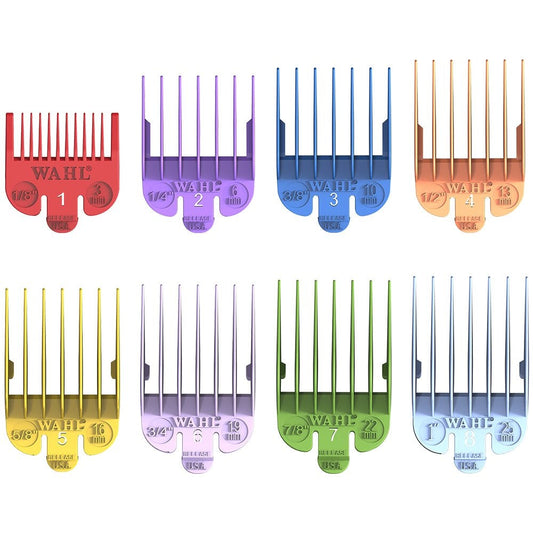 Wahl Coloured Clipper Attachments 1-8