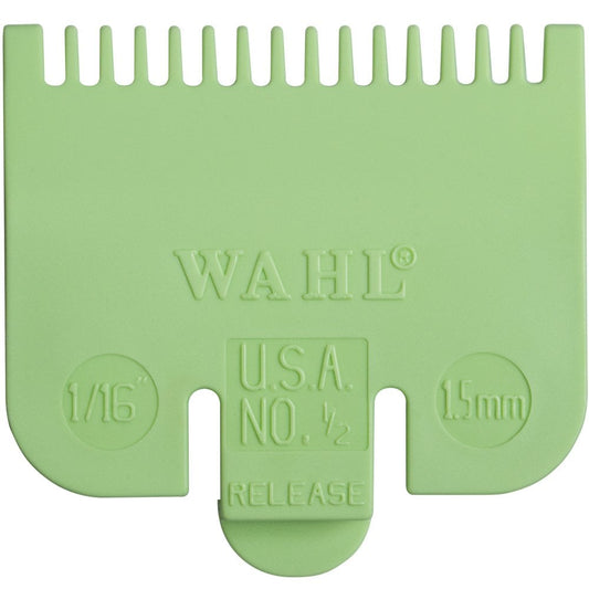 Wahl No 0.5 Grade Comb Attachment 1.5mm Lime Green