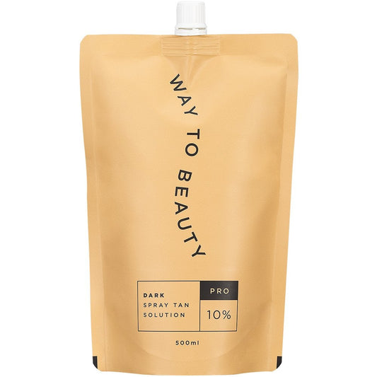 Way To Beauty 10% DHA Spray Tan Solution Pouch Dark 500ml