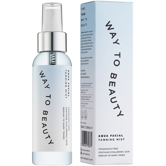 Way To Beauty Aqua Facial Tanning Mist Medium-Dark 100ml