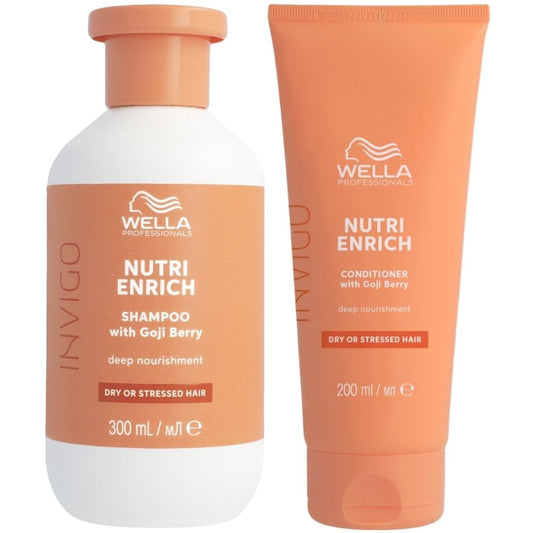 Wella Professionals Invigo Nutri-Enrich Deep Nourishing Shampoo 300ml & Conditioner 200ml Twin