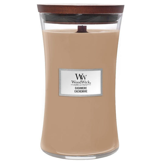 WoodWick Cashmere Large Hourglass Jar Candle