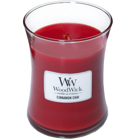 WoodWick Cinnamon Chai Medium Hourglass Jar Candle