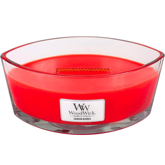 WoodWick Crimson Berries Ellipse Jar Candle