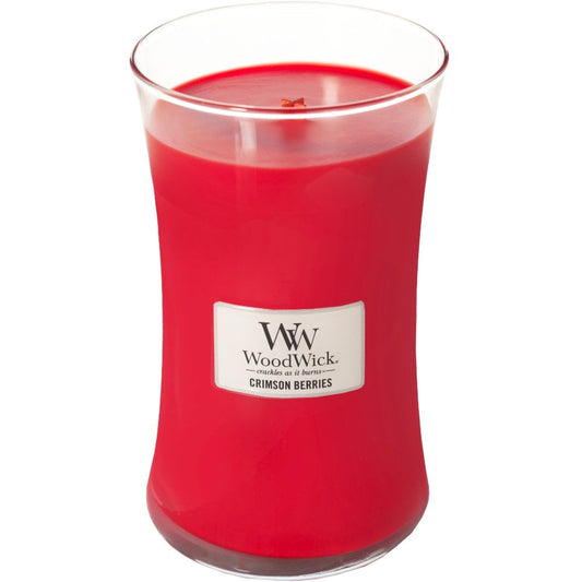 WoodWick Crimson Berries Large Hourglass Jar Candle