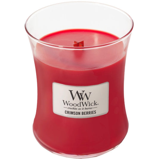 WoodWick Crimson Berries Medium Hourglass Jar Candle