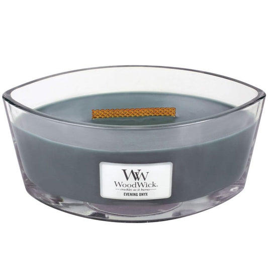 WoodWick Evening Onyx Ellipse Jar Candle