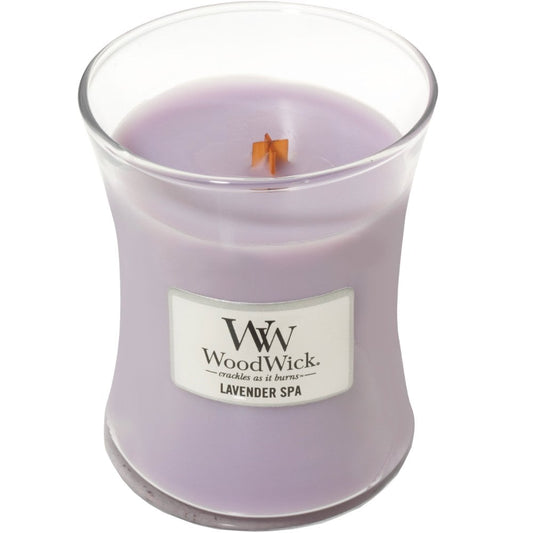 WoodWick Lavender Spa Medium Hourglass Jar Candle