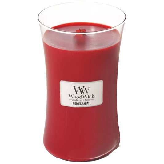 WoodWick Pomegranate Large Hourglass Jar Candle