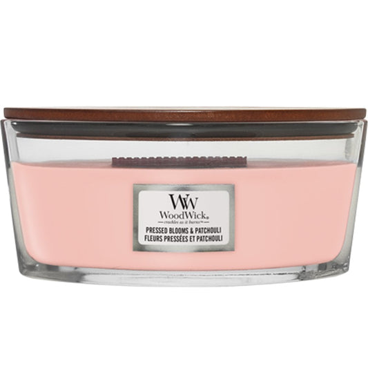 WoodWick Pressed Blooms & Patchouli Ellipse Jar Candle