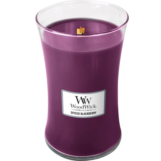 WoodWick Spiced Blackberry Large Hourglass Jar Candle