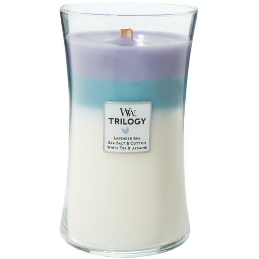 WoodWick Trilogy Calming Retreat Large Hourglass Jar Candle