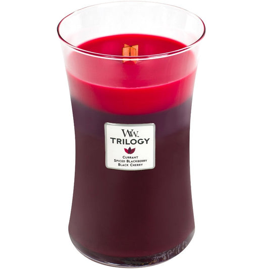 WoodWick Trilogy Sun Ripened Berries Large Hourglass Jar Candle