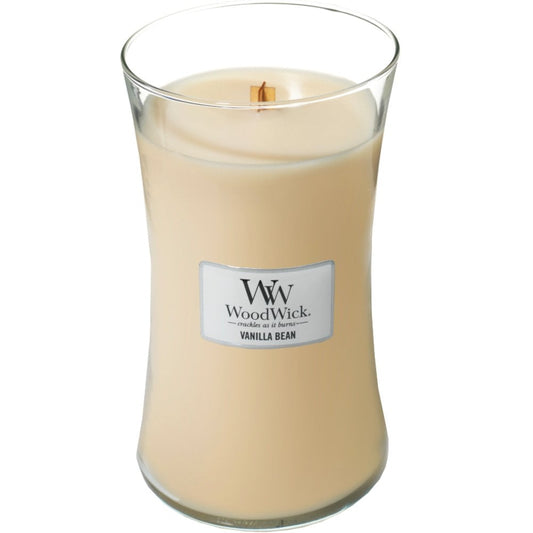 WoodWick Vanilla Bean Large Hourglass Jar Candle