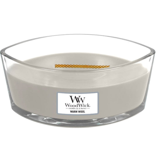 WoodWick Warm Wool Ellipse Jar Candle