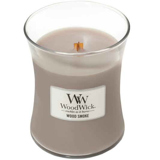 WoodWick Wood Smoke Medium Hourglass Jar Candle