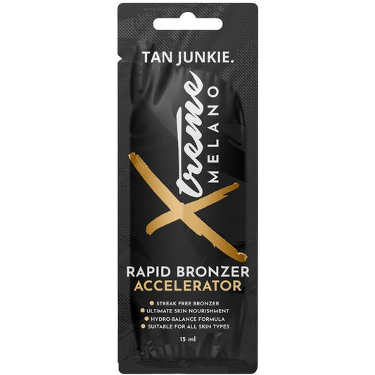 Tan Junkie Xtreme Melano Rapid Bronzer Tanning Accelerator Lotion Sachet 15ml