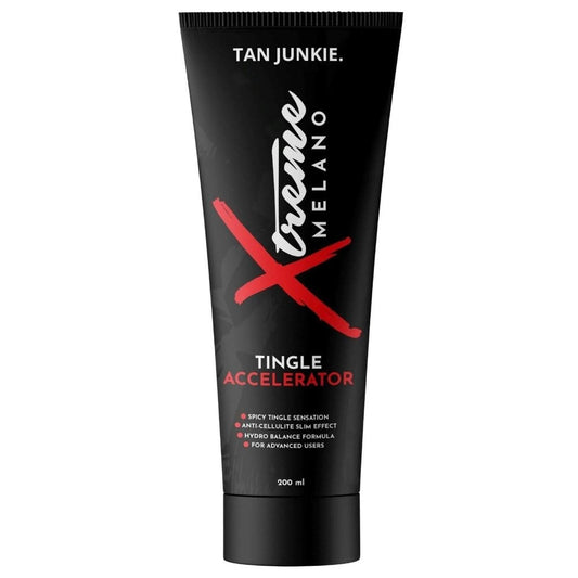 Tan Junkie Xtreme Melano Tingle Tanning Accelerator Lotion 200ml