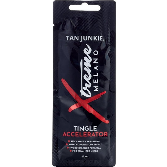 Tan Junkie Xtreme Melano Tingle Tanning Accelerator Lotion Sachet 15ml