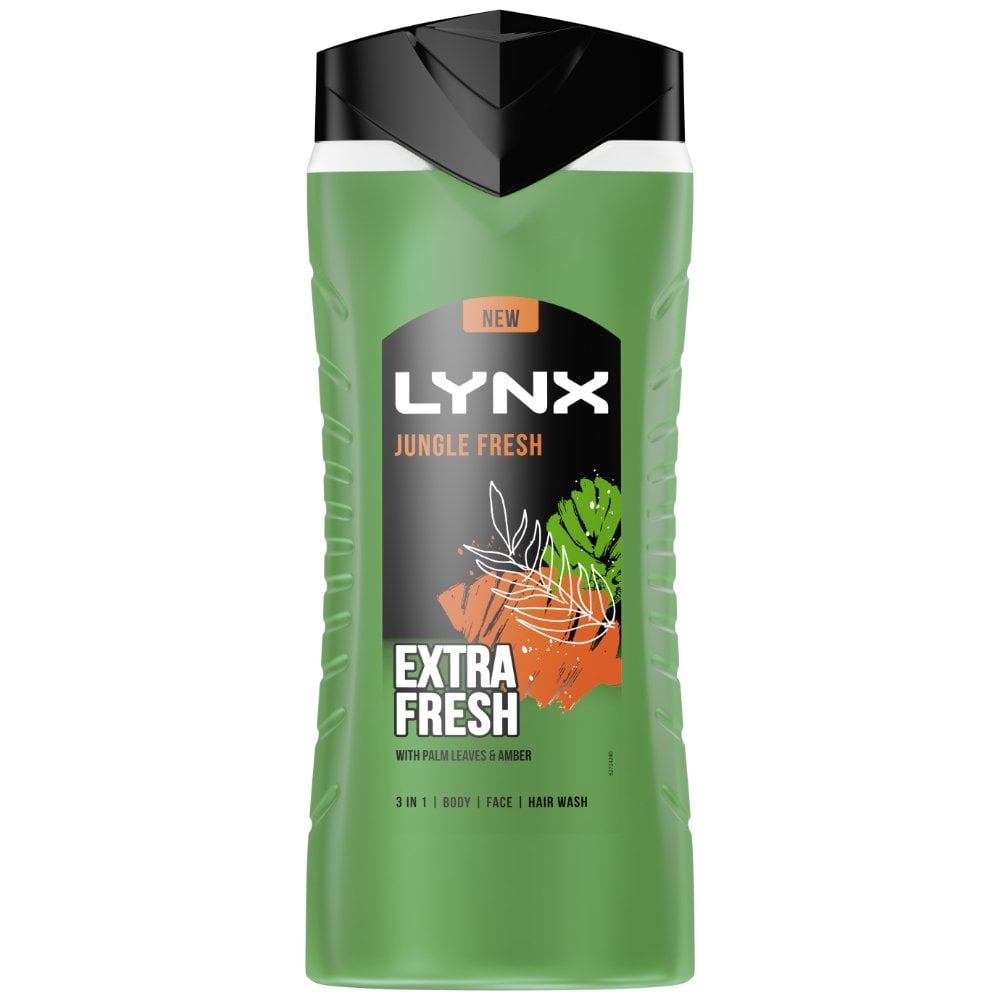 Lynx XXL 3 In 1 Jungle Fresh Shower Gel 500ml – Justmylook