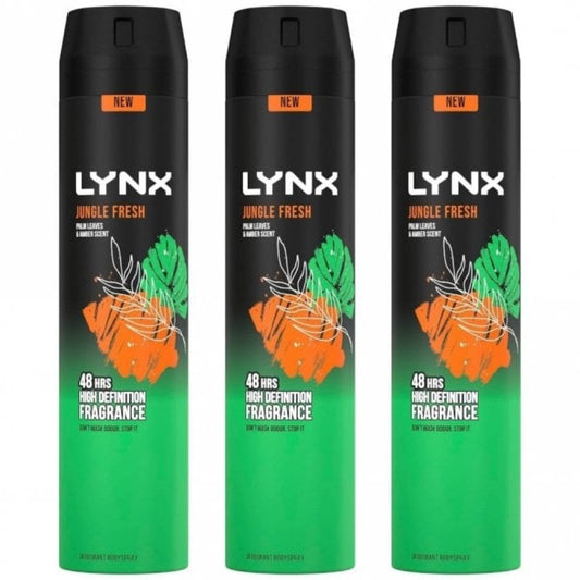 Lynx XXL 48h Jungle Fresh Deodorant Body Spray Trio 3 x 250ml