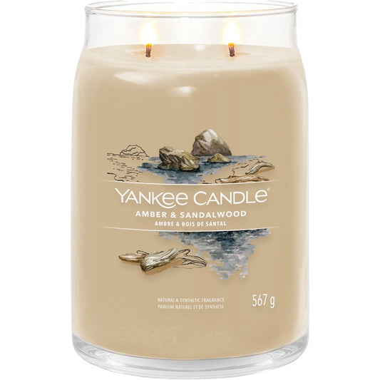 Yankee Candle Amber & Sandalwood Large Signature Jar Candle