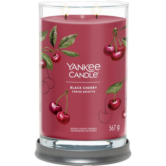 Yankee Candle Black Cherry Large Signature Tumbler Jar Candle