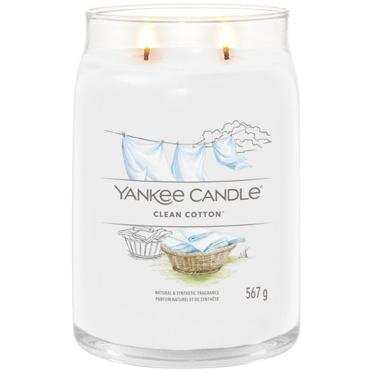 Yankee Candle Clean Cotton Large Signature Jar Candle