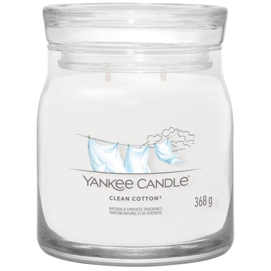 Yankee Candle Clean Cotton Medium Signature Jar Candle