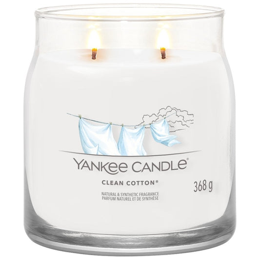 Yankee Candle Clean Cotton Medium Signature Jar Candle