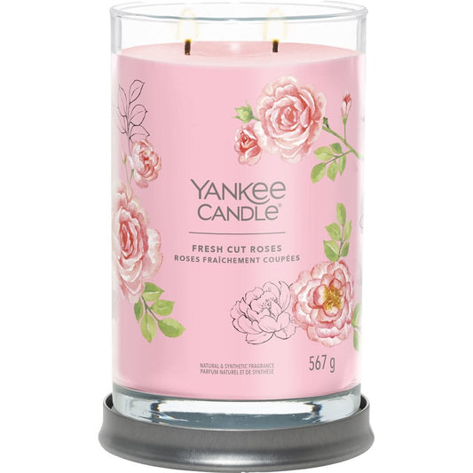 Yankee Candle Fresh Cut Roses Large Signature Tumbler Jar Candle