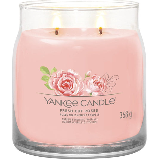 Yankee Candle Fresh Cut Roses Medium Signature Jar Candle