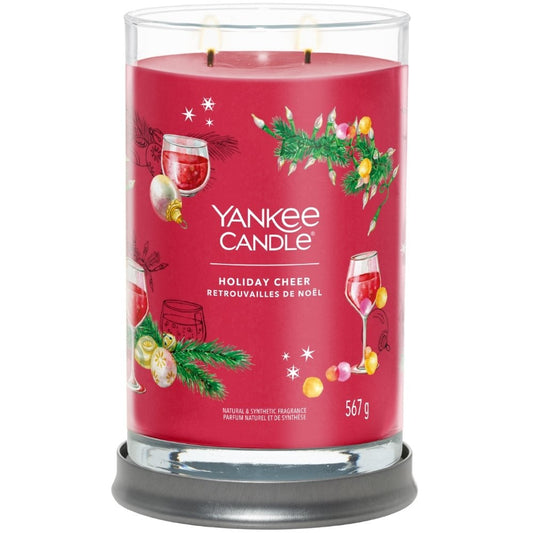 Yankee Candle Holiday Cheer Large Signature Tumbler Jar Candle