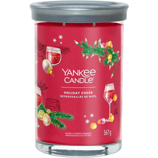 Yankee Candle Holiday Cheer Large Signature Tumbler Jar Candle