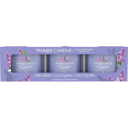 Yankee Candle Lilac Blossoms 3 Filled Votives Pack